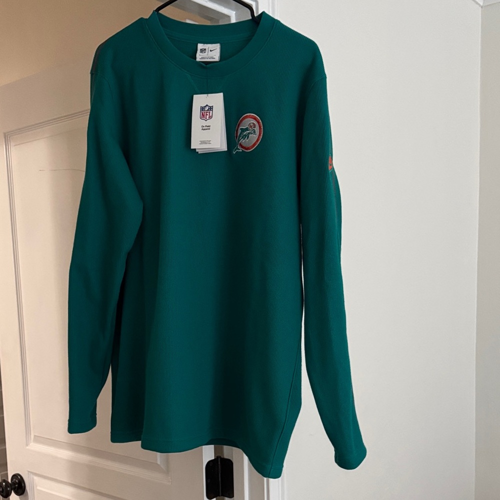 NFL Dolphins Teal Long Sleeve Shirt